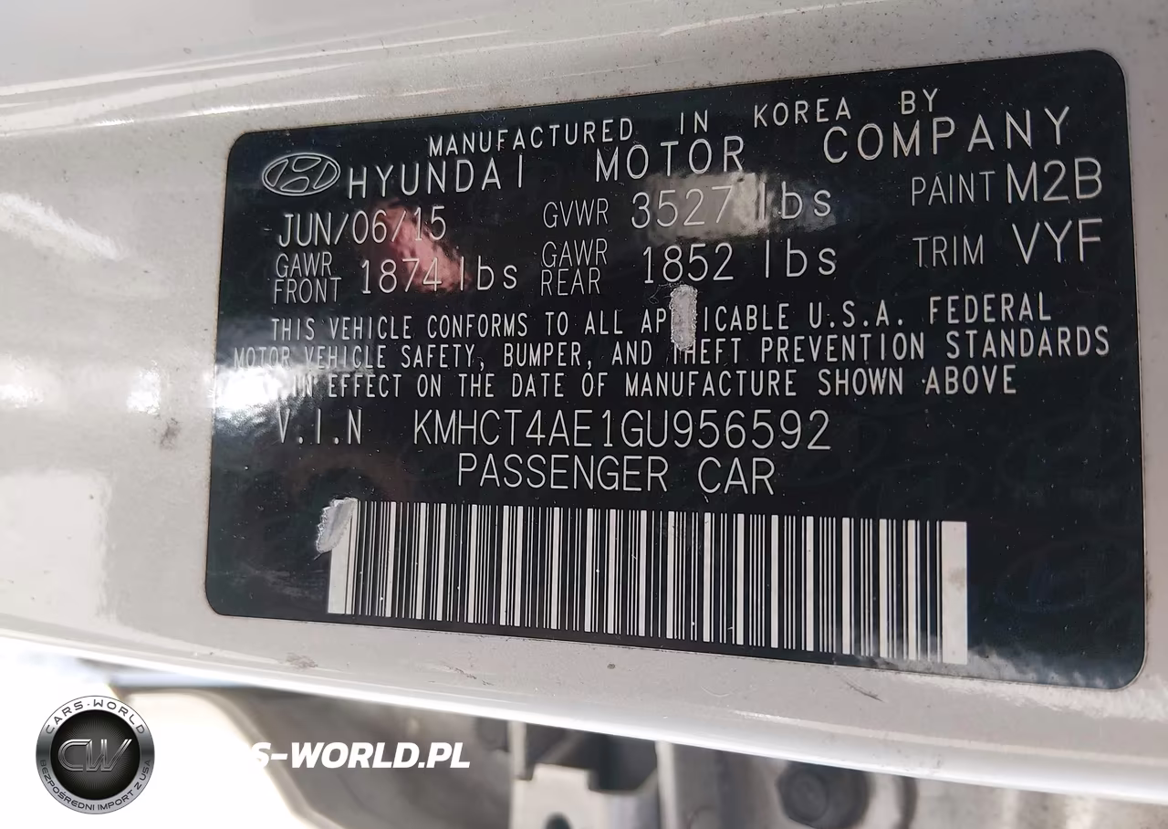 2016 Hyundai Accent Se VIN:KMHCT4AE1GU956592 - 9