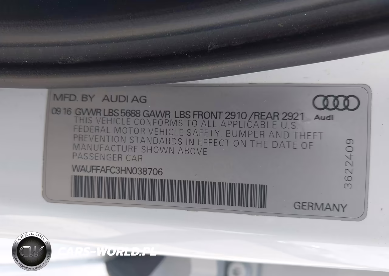 2017 Audi S6 Premium Plus VIN:WAUFFAFC3HN038706 - 9