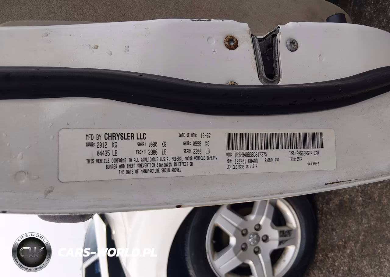 2008 Dodge Caliber Sxt VIN:1B3HB48B38D617375 - 9