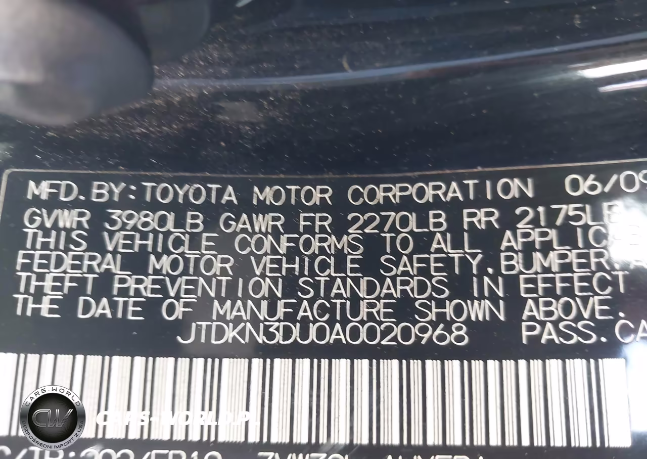 2010 Toyota Prius Ii VIN:JTDKN3DU0A0020968 - 9