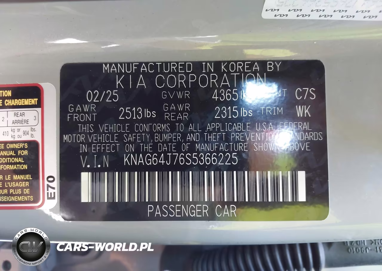 2025 Kia K5 Gt-Line VIN:KNAG64J76S5366225 - 9