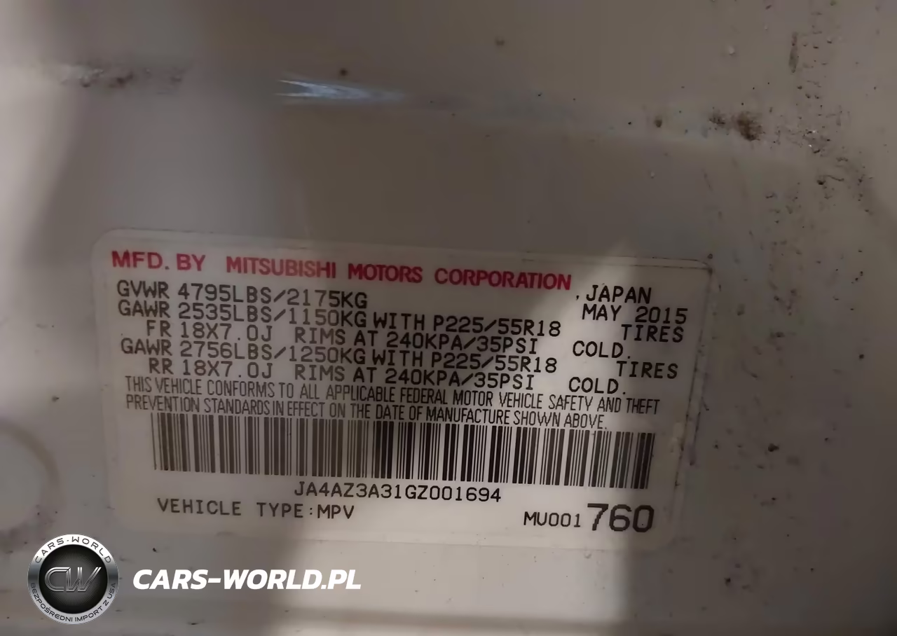 2016 Mitsubishi Outlander Se VIN:JA4AZ3A31GZ001694 - 9