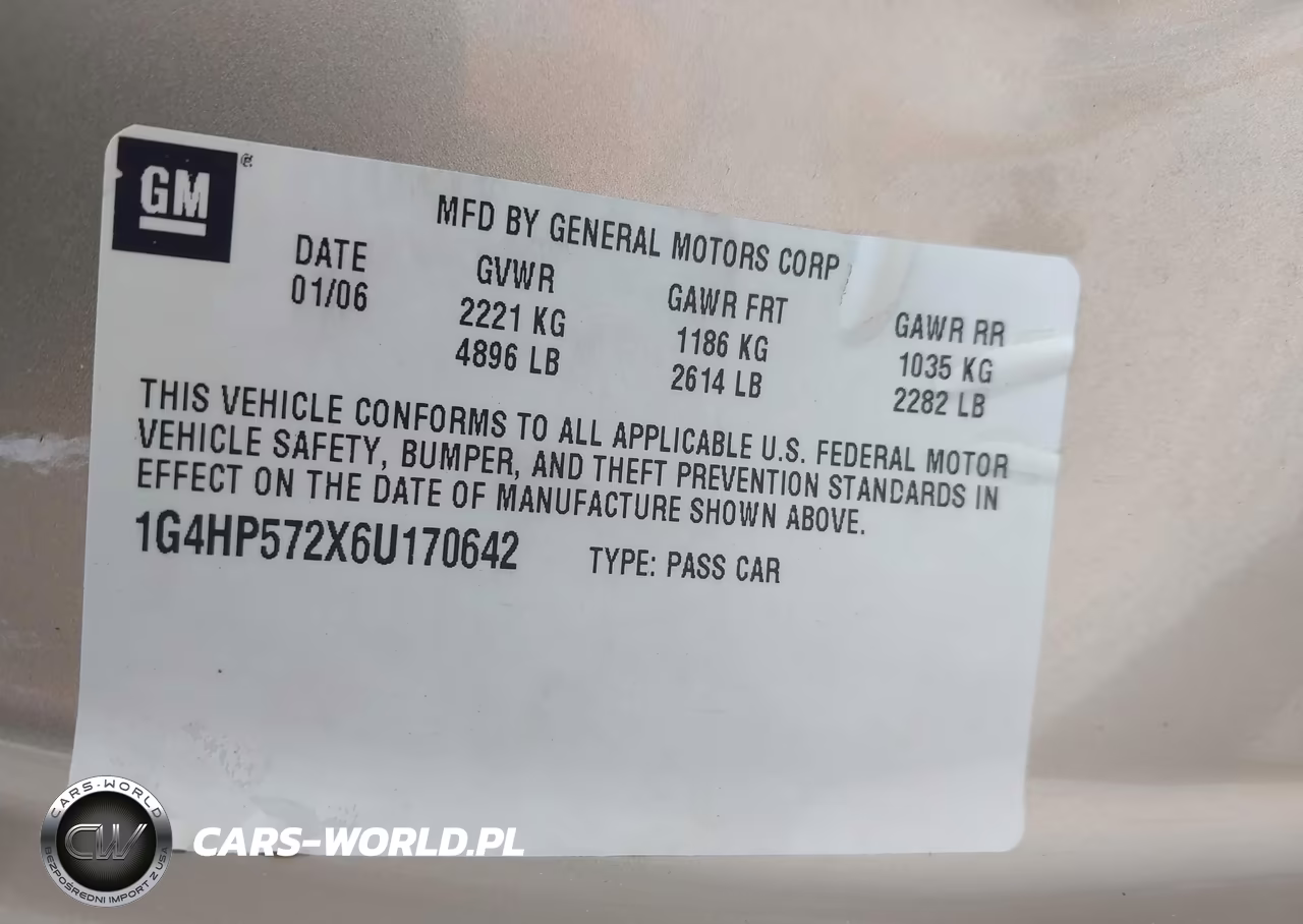 2006 Buick Lucerne Cx VIN:1G4HP572X6U170642 - 9