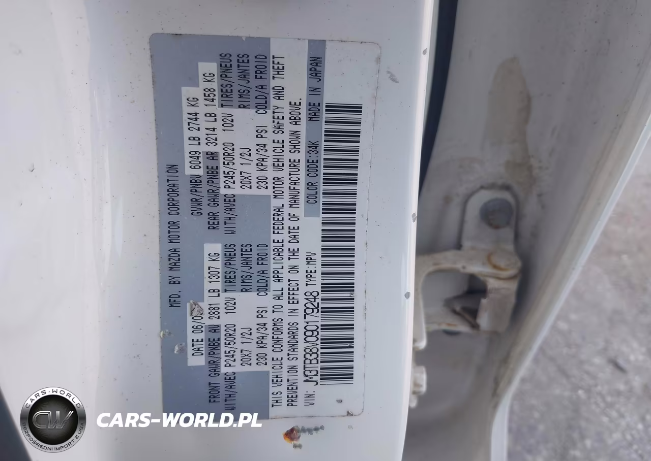 2009 Mazda Cx-9 Grand Touring VIN:JM3TB38V090179248 - 9