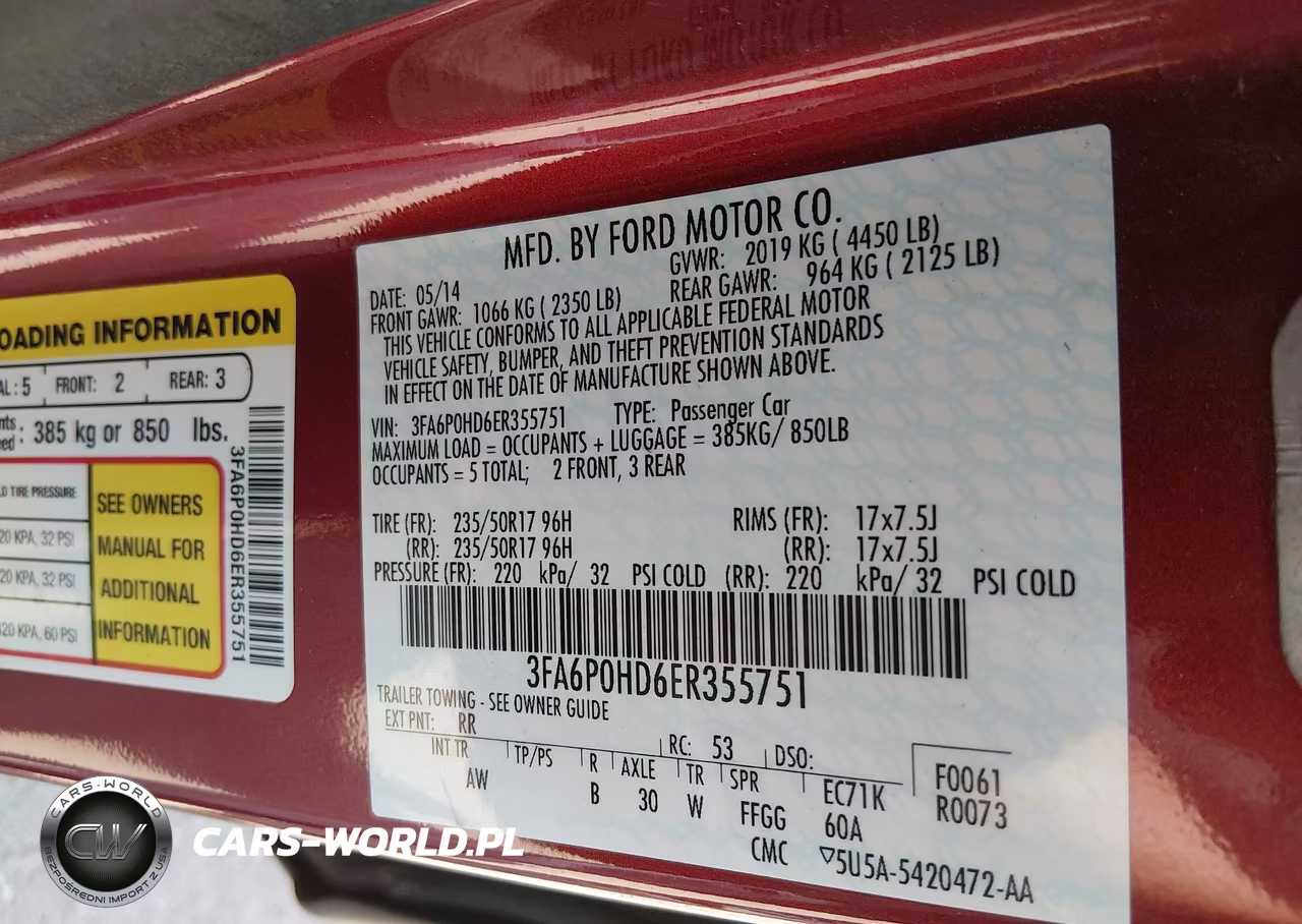 2014 Ford Fusion Se VIN:3FA6P0HD6ER355751 - 9