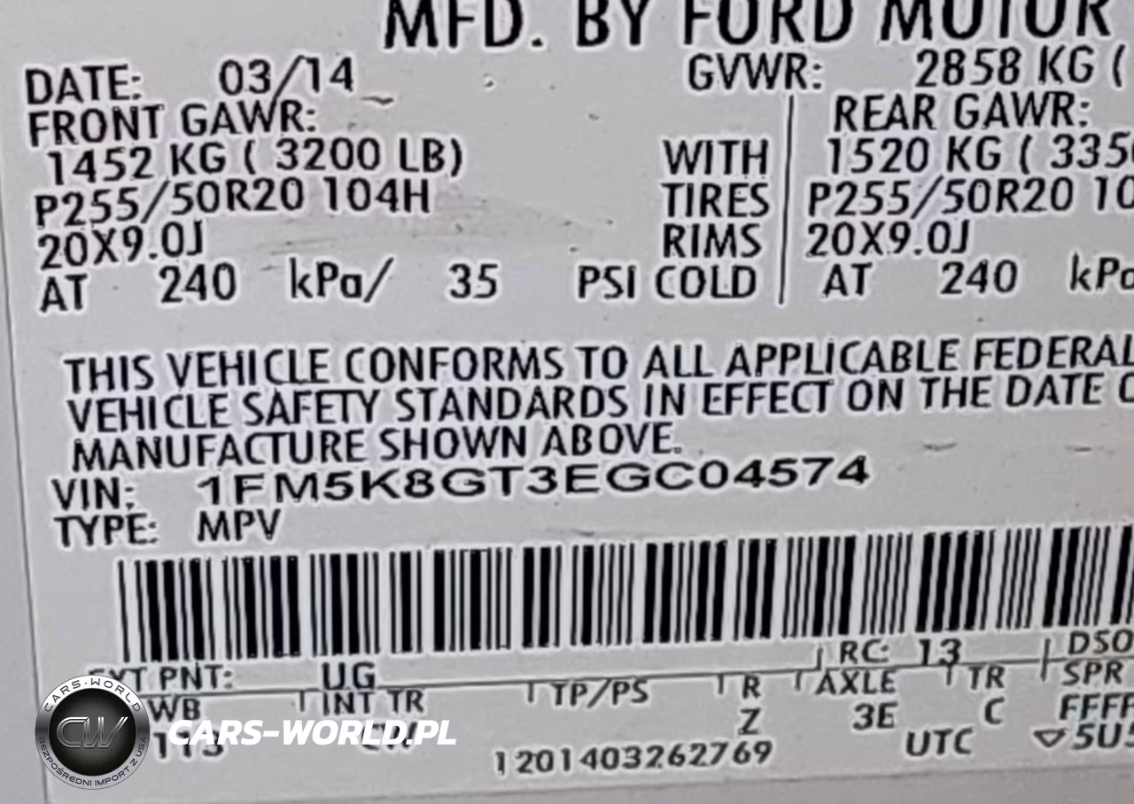 2014 Ford Explorer Sport VIN:1FM5K8GT3EGC04574 - 9