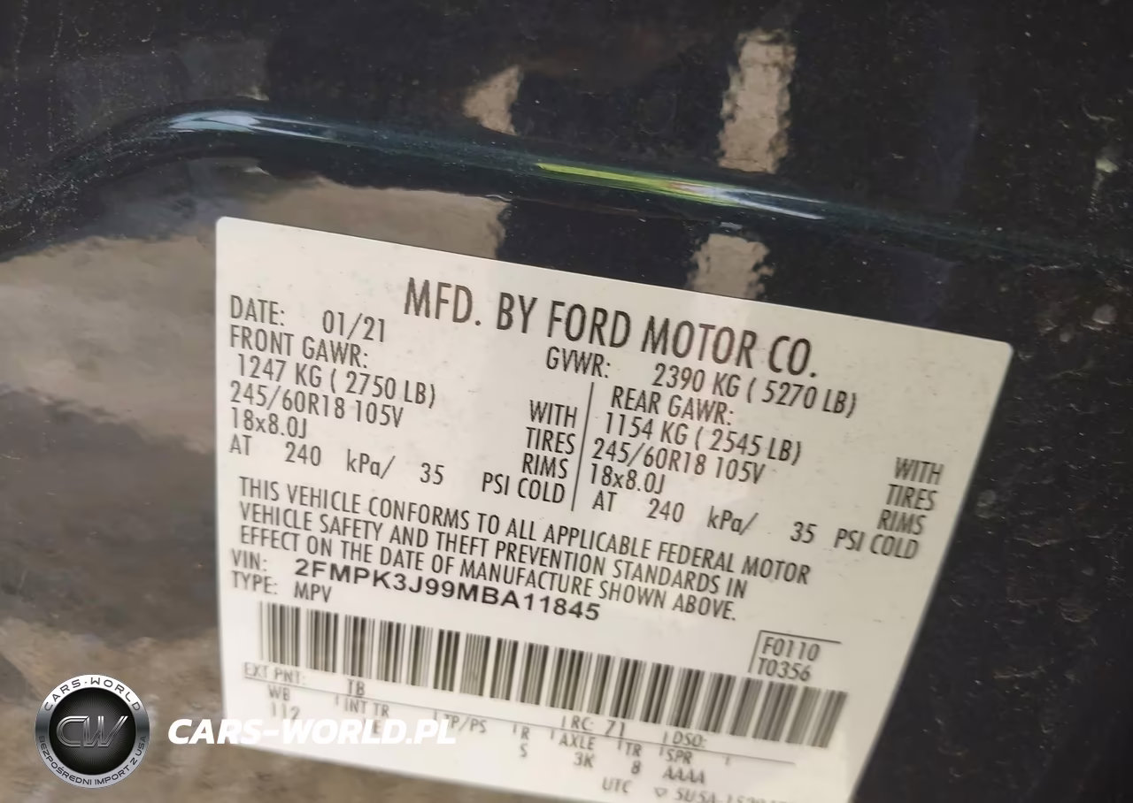 2021 Ford Edge Sel VIN:2FMPK3J99MBA11845 - 9