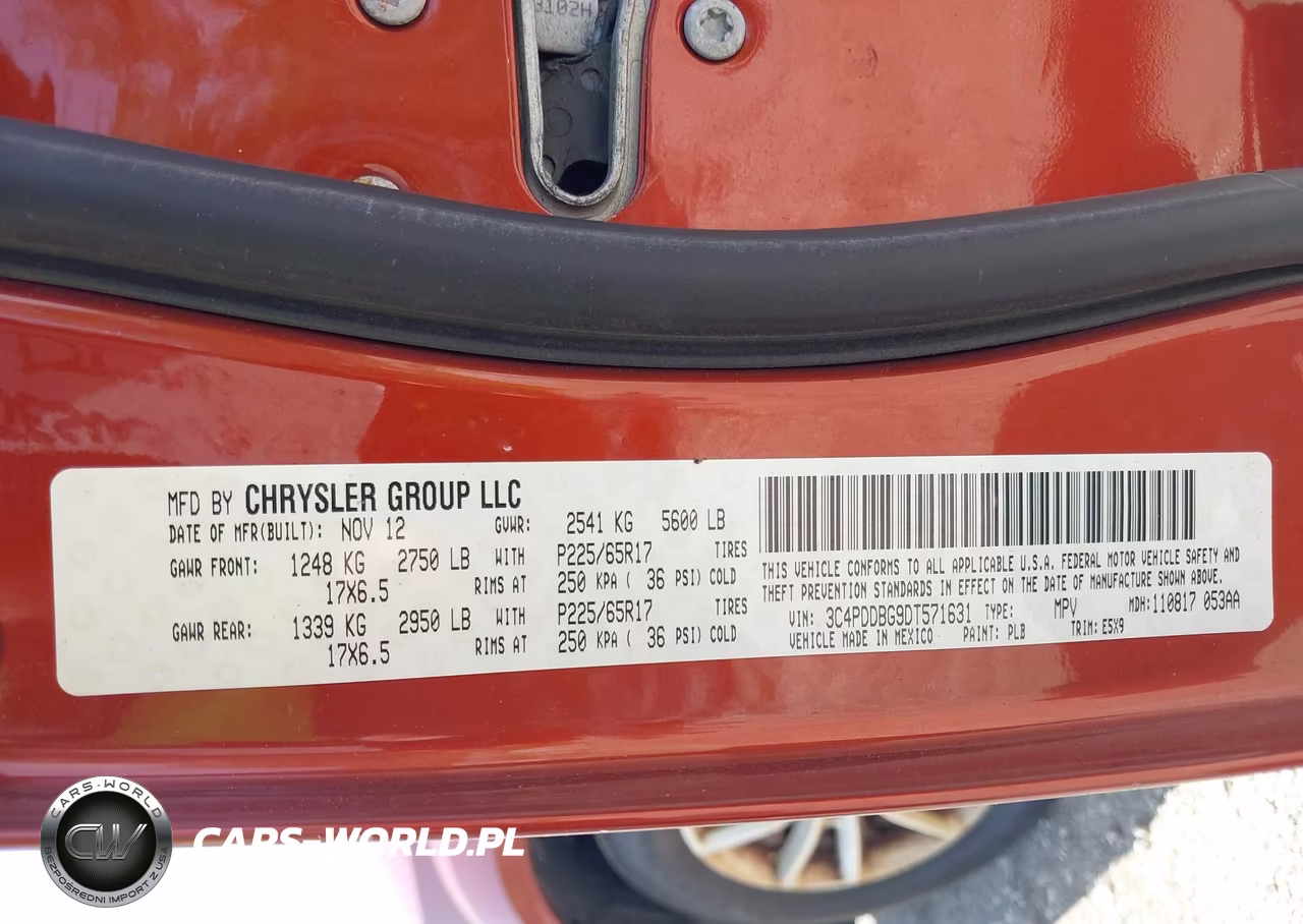2013 Dodge Journey Sxt VIN:3C4PDDBG9DT571631 - 9