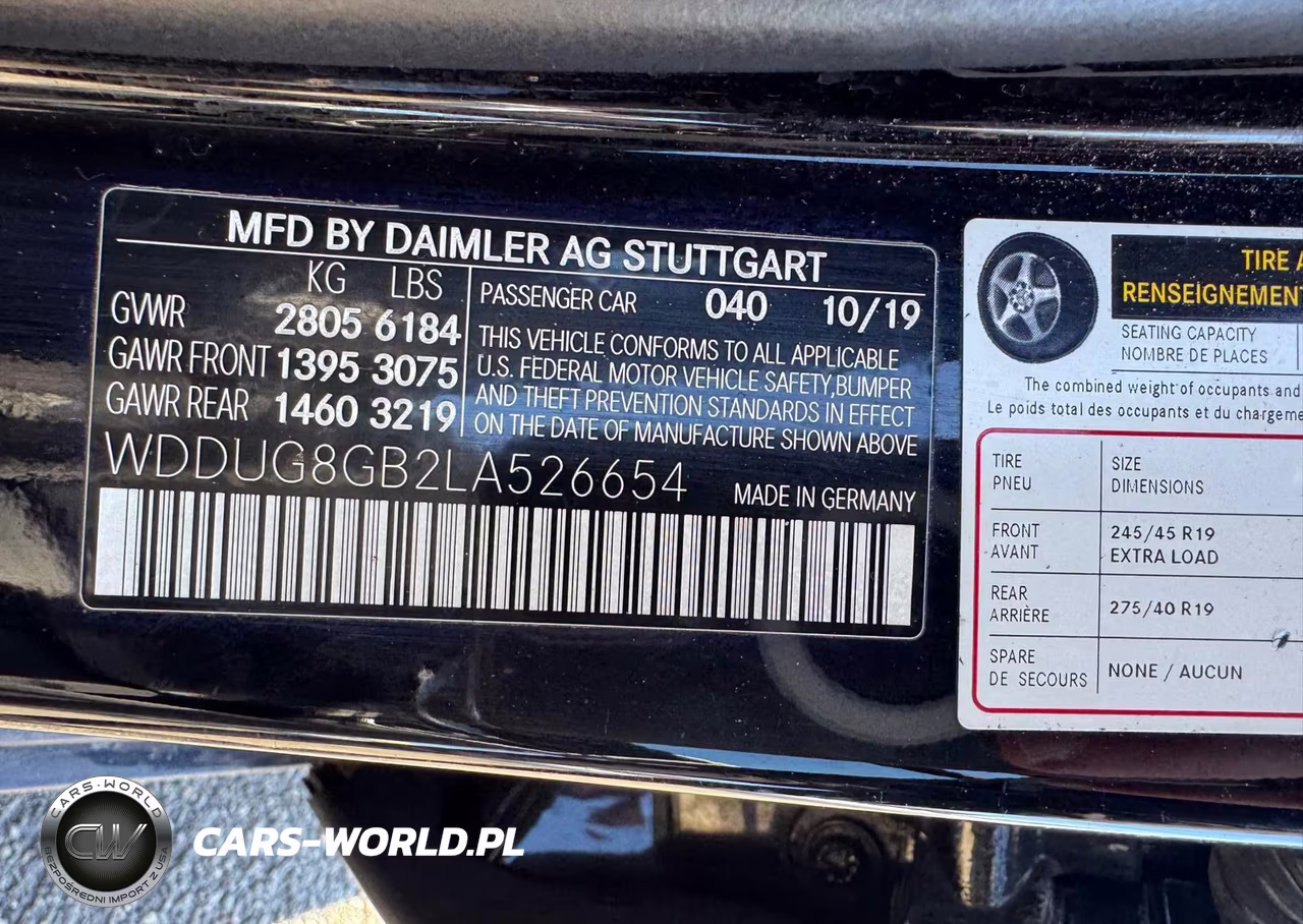 2020 Mercedes-Benz S 560 4Matic VIN:WDDUG8GB2LA526654 - 9