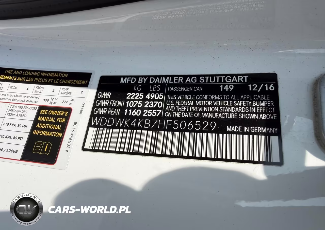 2017 Mercedes-Benz C 300 4Matic VIN:WDDWK4KB7HF506529 - 9