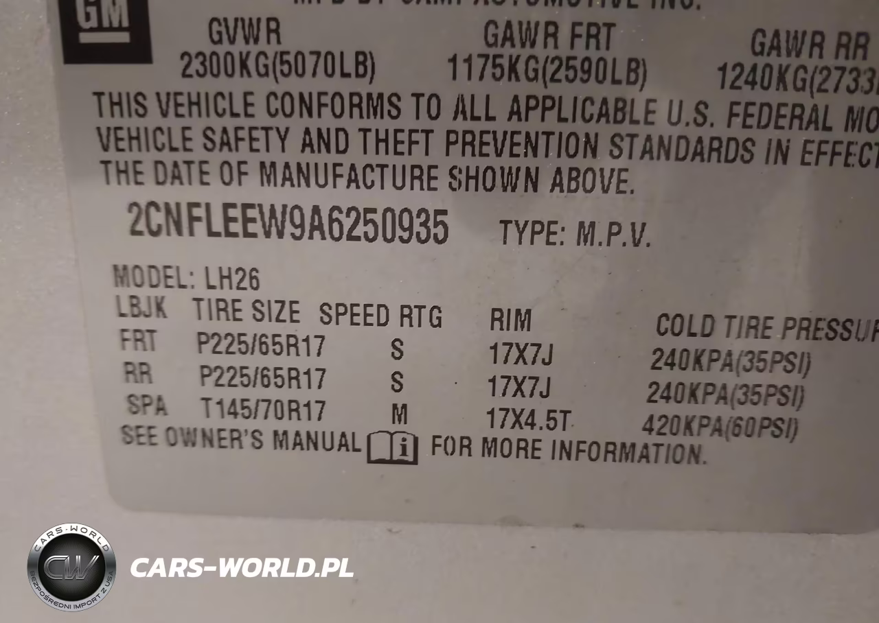 2010 Chevrolet Equinox Lt VIN:2CNFLEEW9A6250935 - 9
