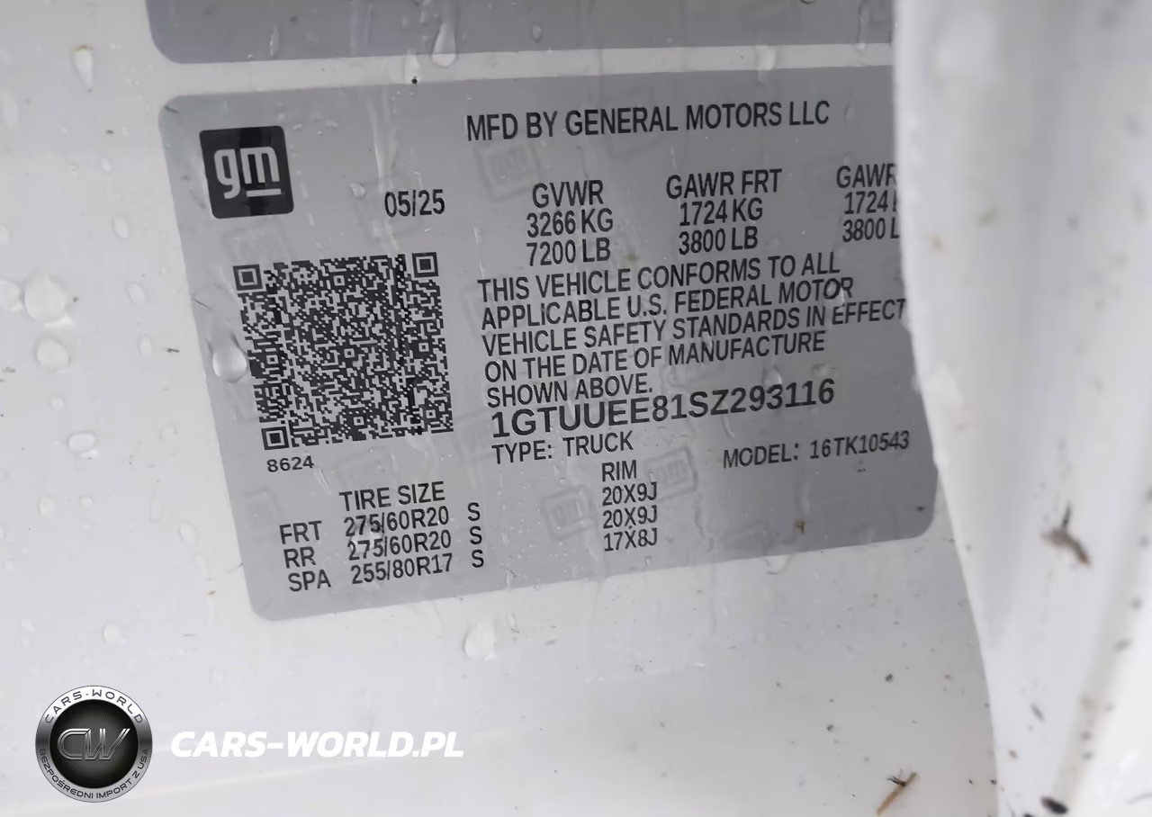 2025 GMC Sierra 1500 4Wd Short Box At4 VIN:1GTUUEE81SZ293116 - 9
