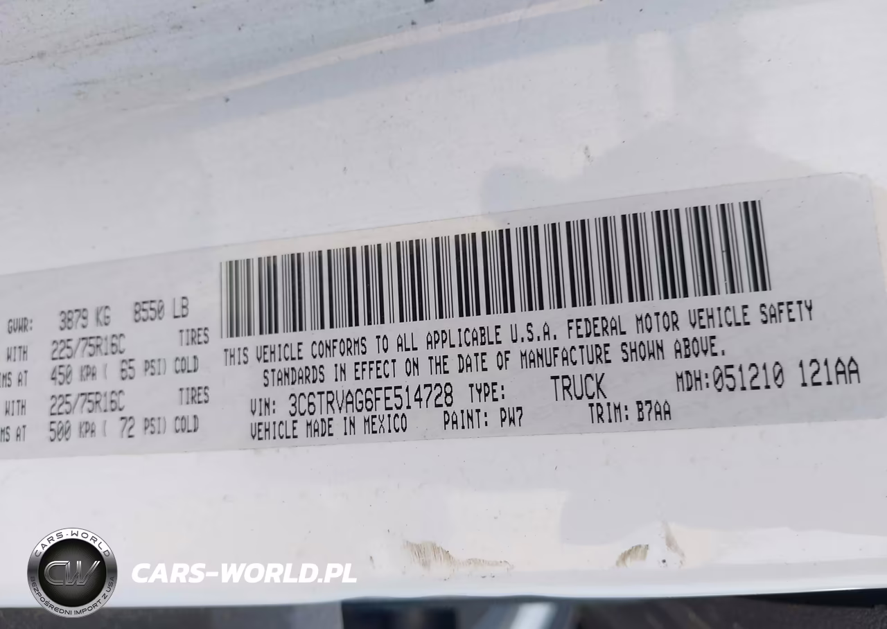 2015 Ram Promaster 1500 Low Roof VIN:3C6TRVAG6FE514728 - 9