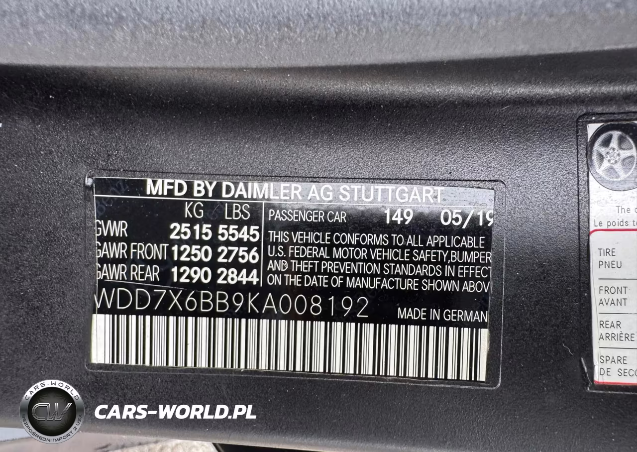 2019 Merz Amg Gt 53 VIN:WDD7X6BB9KA008192 - 9