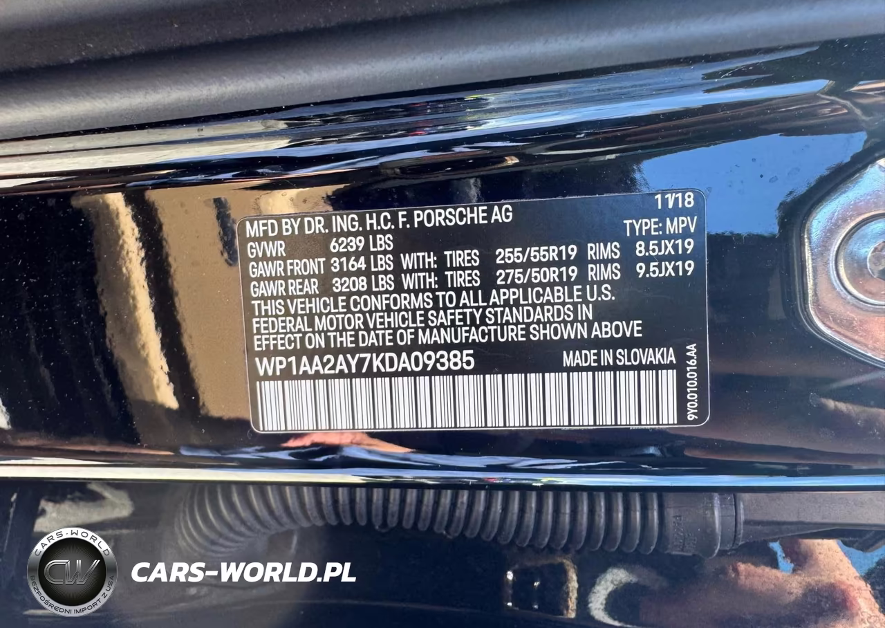 2019 Porsche Cayenne VIN:WP1AA2AY7KDA09385 - 9