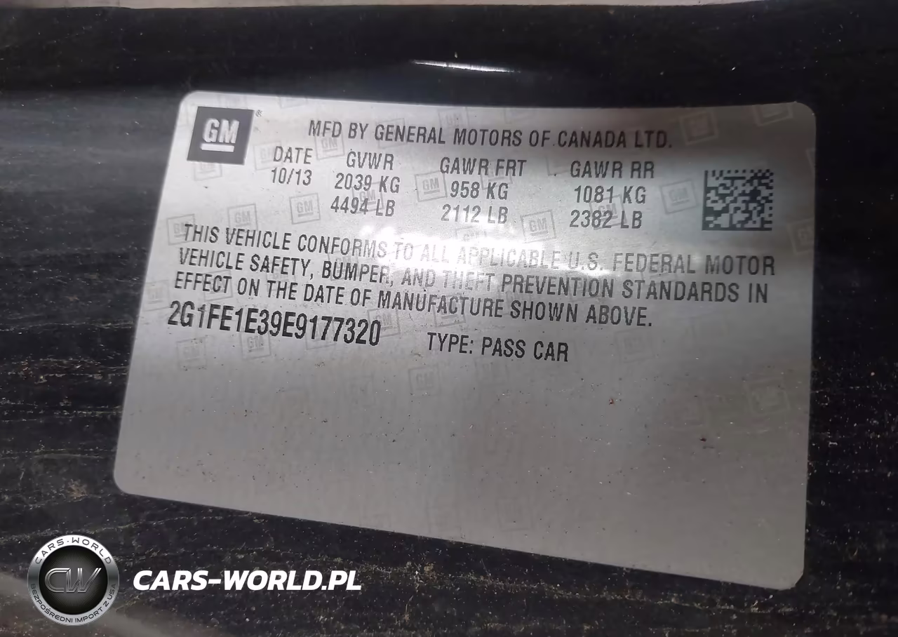 2014 Chevrolet Camaro 1Ls VIN:2G1FE1E39E9177320 - 9