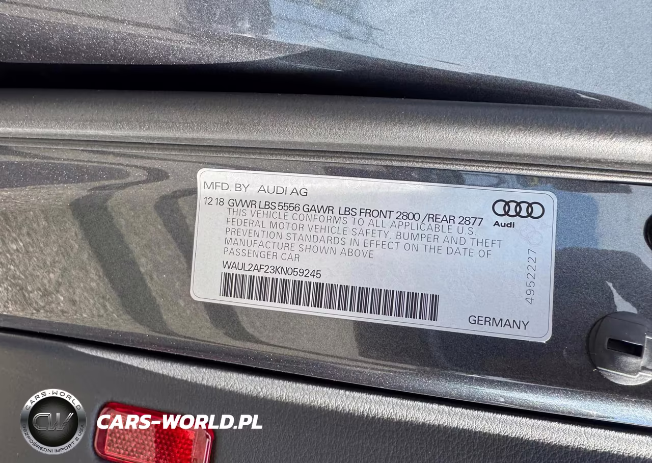 2019 Audi A6 Premium Plus VIN:WAUL2AF23KN059245 - 9