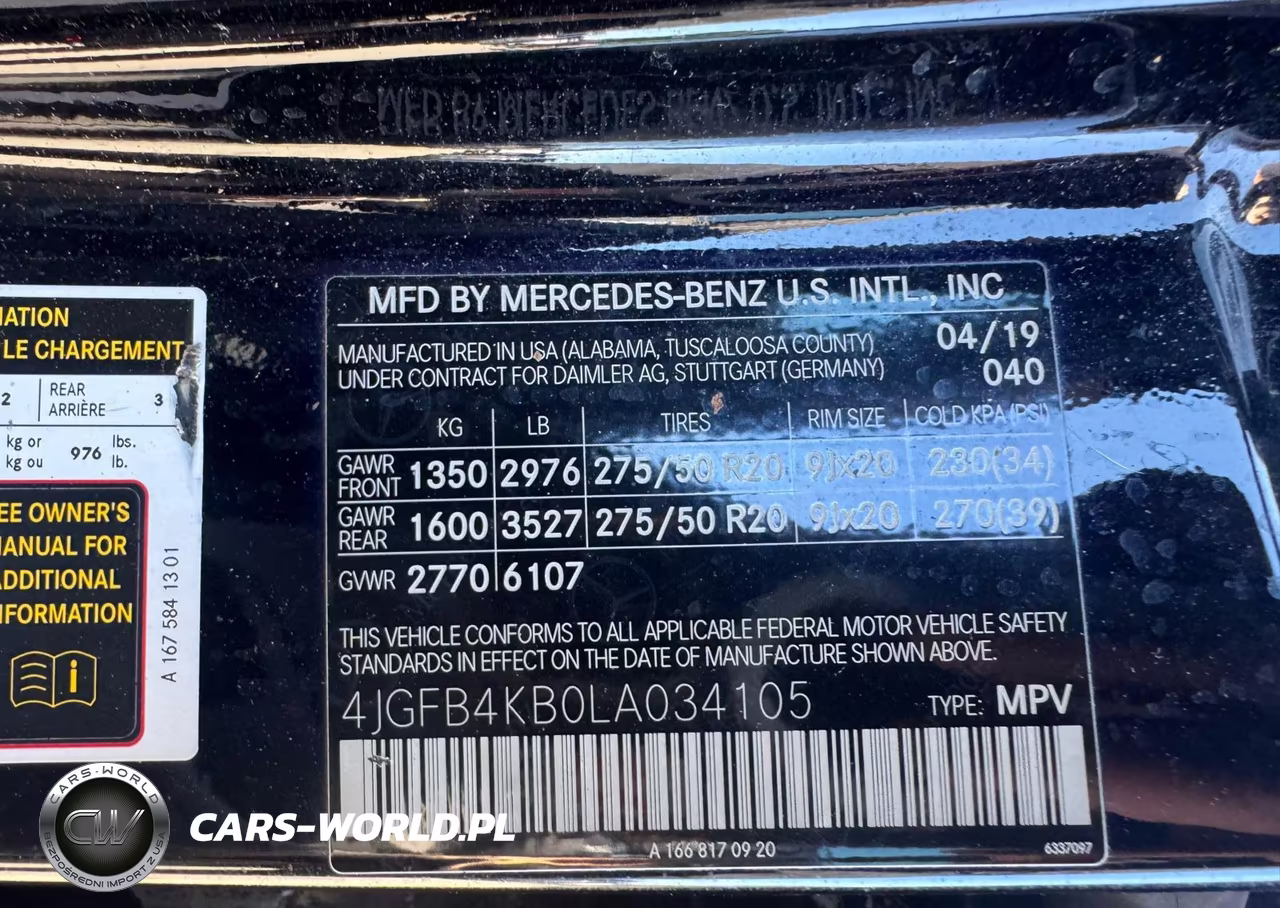 2020 Mercedes-Benz Gle 350 4Matic VIN:4JGFB4KB0LA034105 - 9