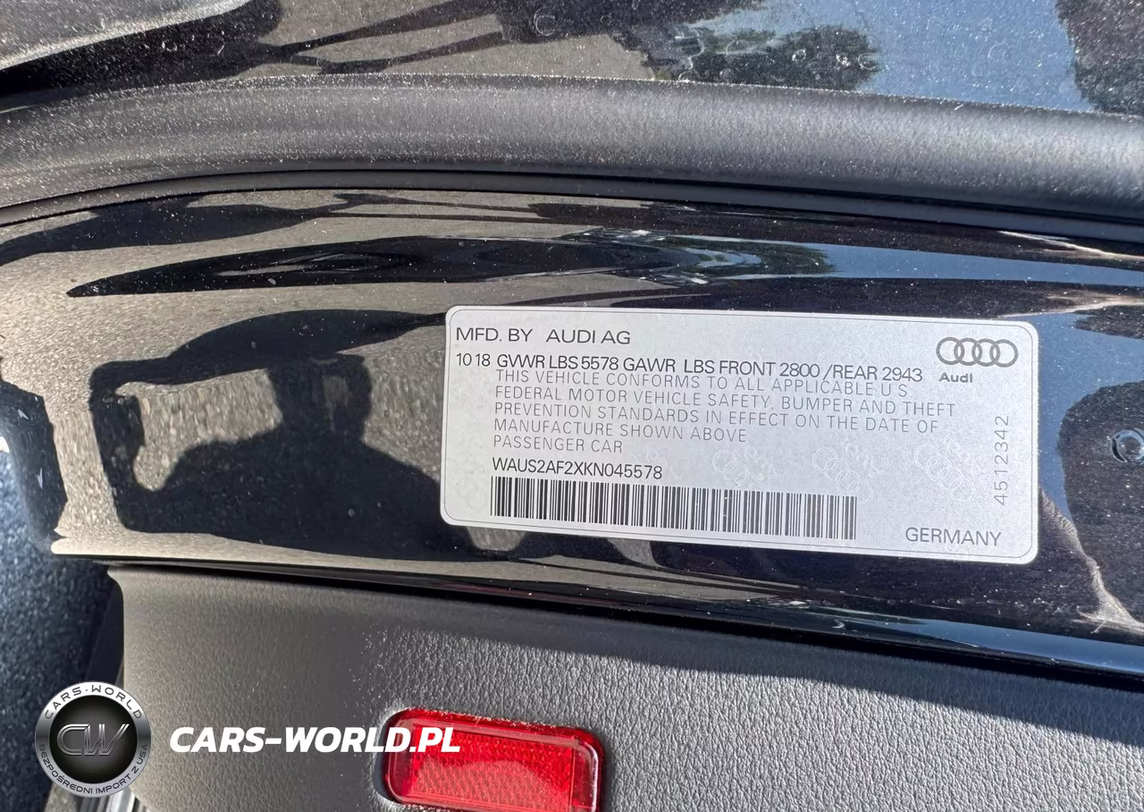 2019 Audi A7 Prestige VIN:WAUS2AF2XKN045578 - 9