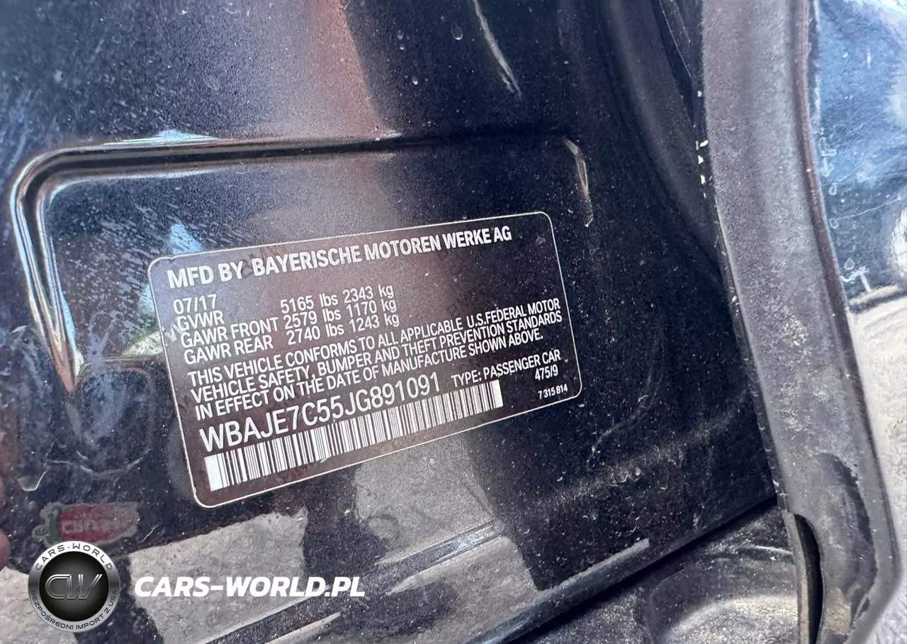 2018 BMW 540 Xi VIN:WBAJE7C55JG891091 - 9