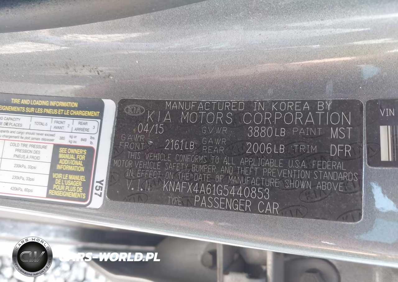 2016 Kia Forte Lx VIN:KNAFX4A61G5440853 - 9