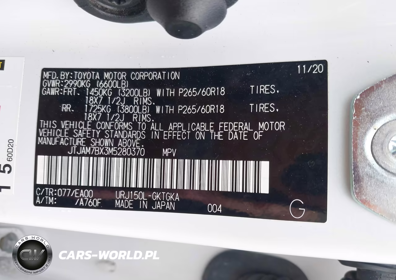 2021 Lexus Gx 460 Premium VIN:JTJAM7BX3M5280370 - 9