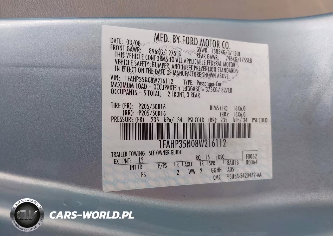 2008 Ford Focus Se-Ses VIN:1FAHP35N08W216112 - 9