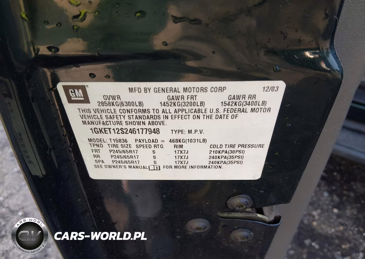 2004 GMC Envoy Xuv Sle VIN:1GKET12S246177948 - 9