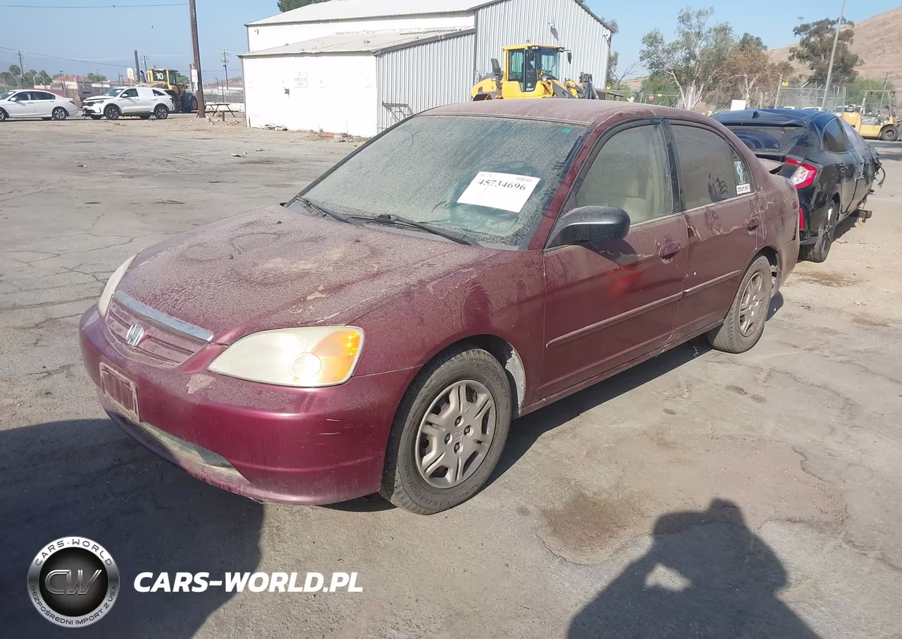 2002 Honda Civic Lx VIN:2HGES16552H600800 - 2
