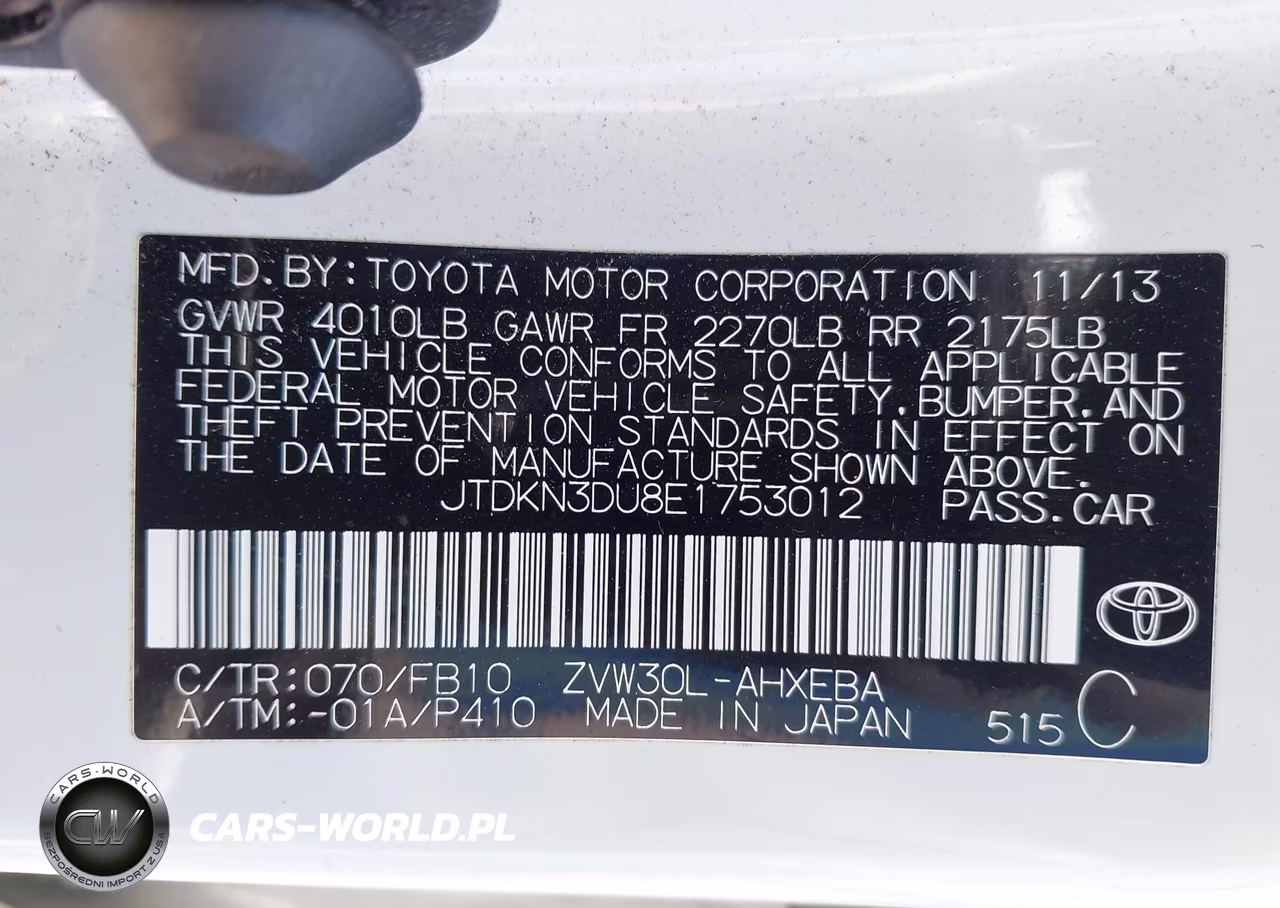2014 Toyota Prius Three VIN:JTDKN3DU8E1753012 - 9