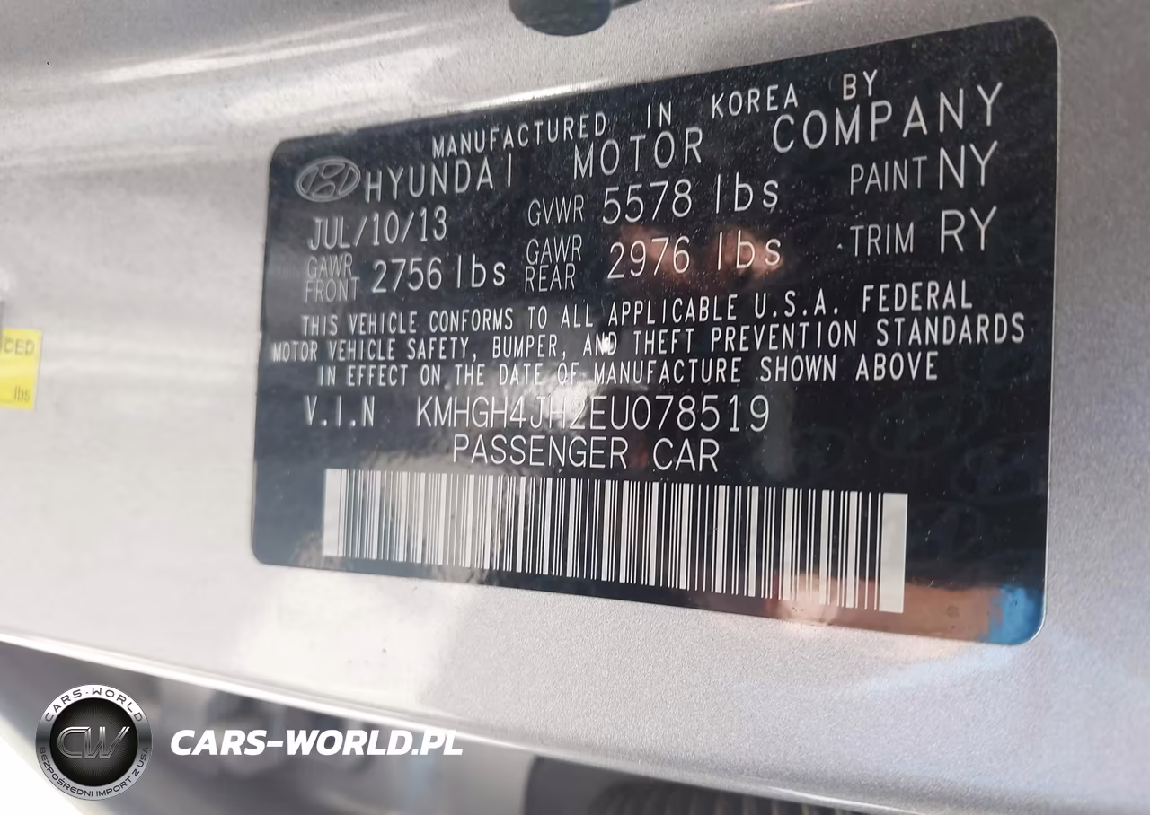 2014 Hyundai Equus Signature VIN:KMHGH4JH2EU078519 - 9