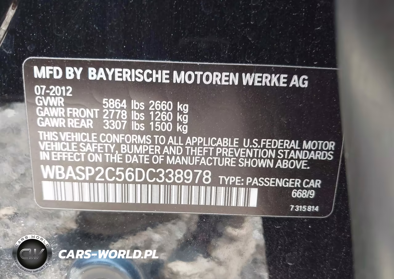 2013 BMW 535I Gran Turismo xDrive VIN:WBASP2C56DC338978 - 9