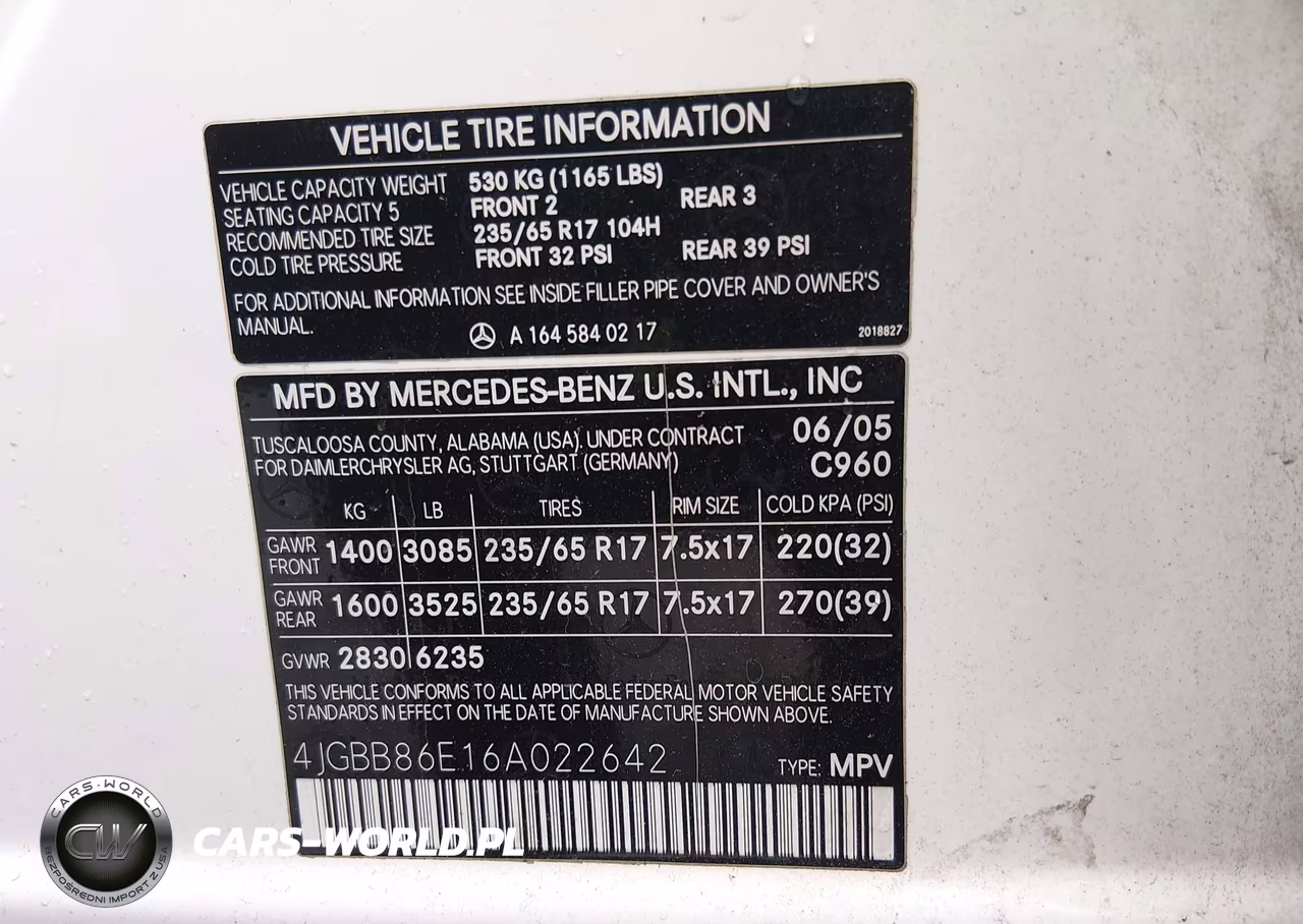 2006 Mercedes-Benz Ml 350 4Matic VIN:4JGBB86E16A022642 - 9