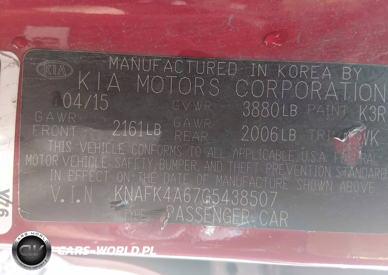 2016 Kia Forte Lx VIN:KNAFK4A67G5438507 - 9