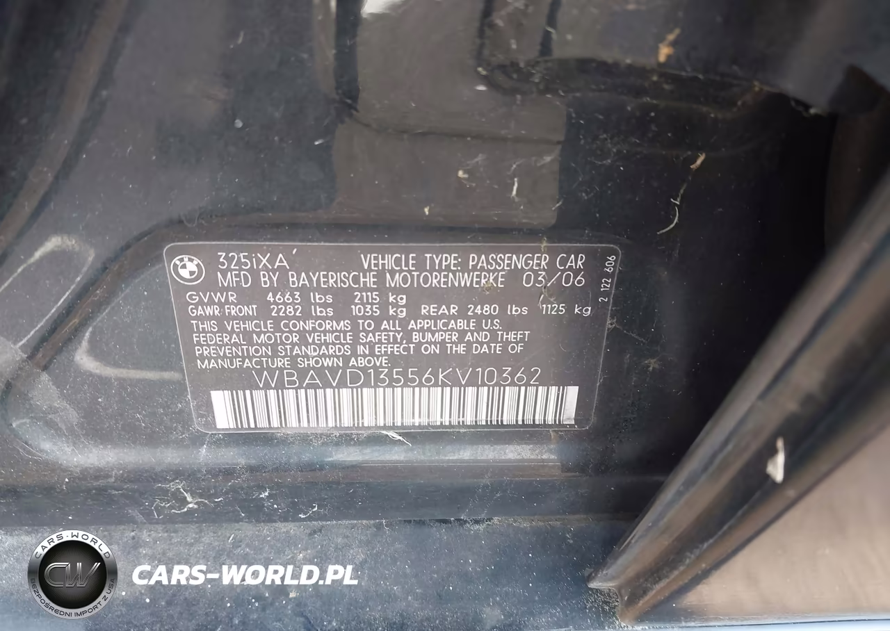 2006 BMW 325Xi VIN:WBAVD13556KV10362 - 9