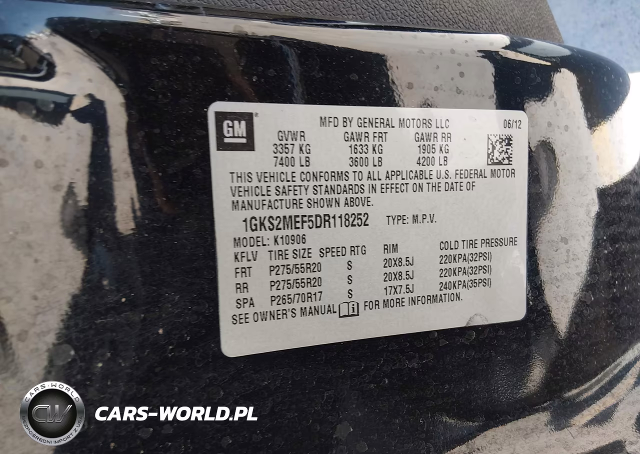 2013 GMC Yukon Xl 1500 Denali VIN:1GKS2MEF5DR118252 - 9