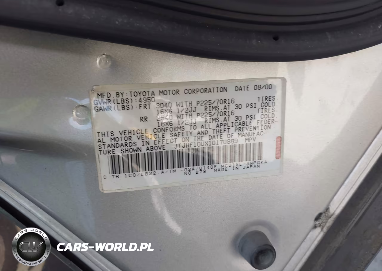 2001 Lexus Rx 300 VIN:JTJHF10UX10170889 - 9