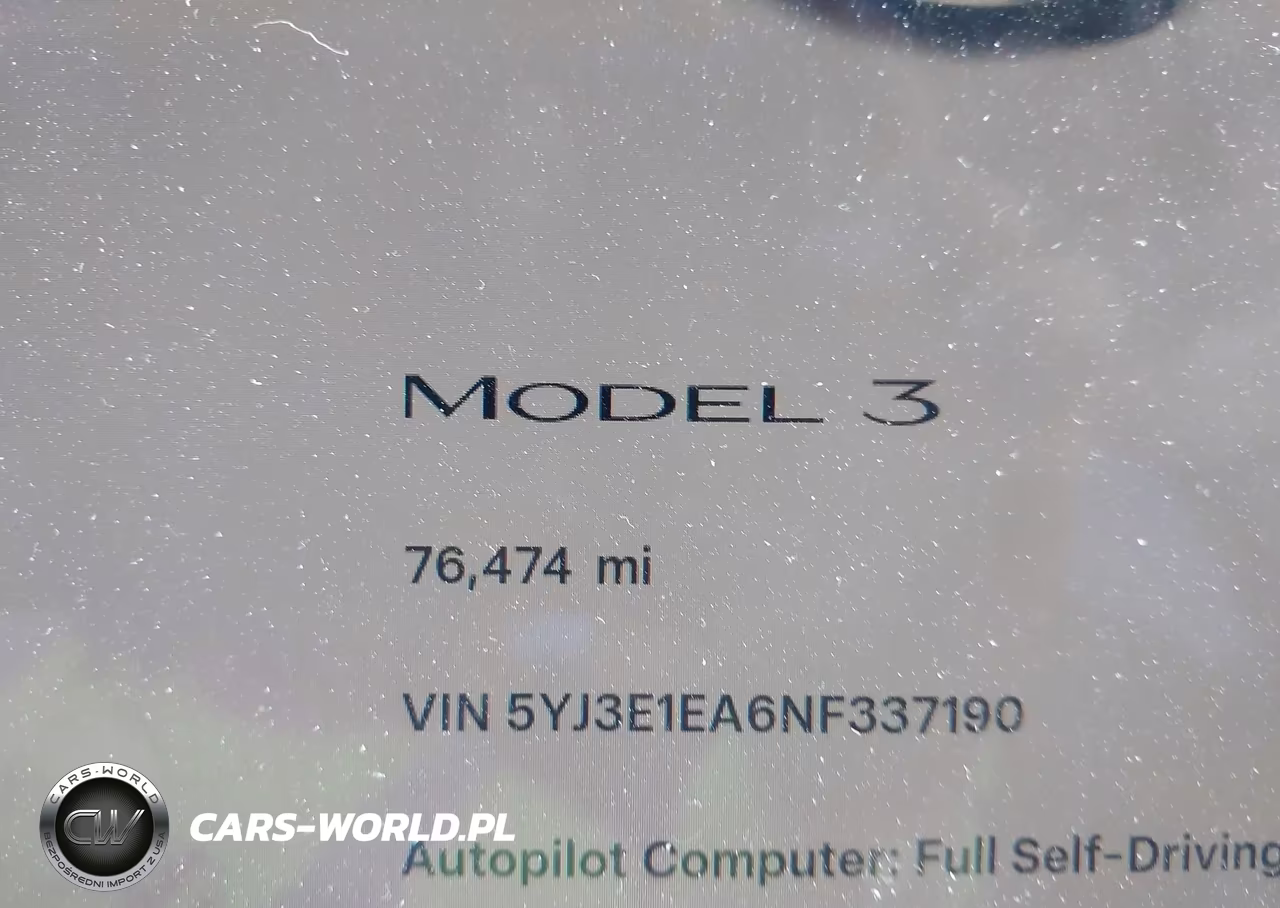 2022 Tesla Model 3 Rear-Wheel Drive VIN:5YJ3E1EA6NF337190 - 15