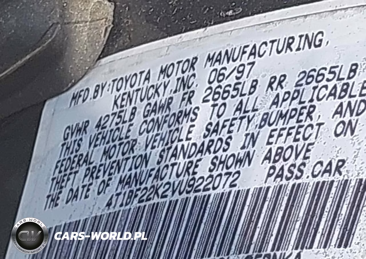 1997 Toyota Camry Le V6 VIN:4T1BF22K2VU922072 - 9