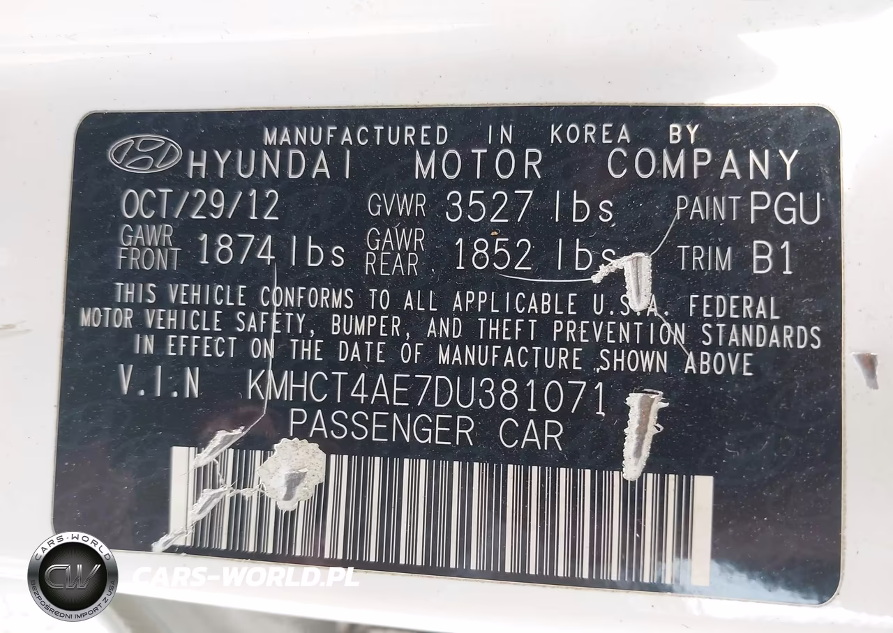 2013 Hyundai Accent Gls VIN:KMHCT4AE7DU381071 - 9