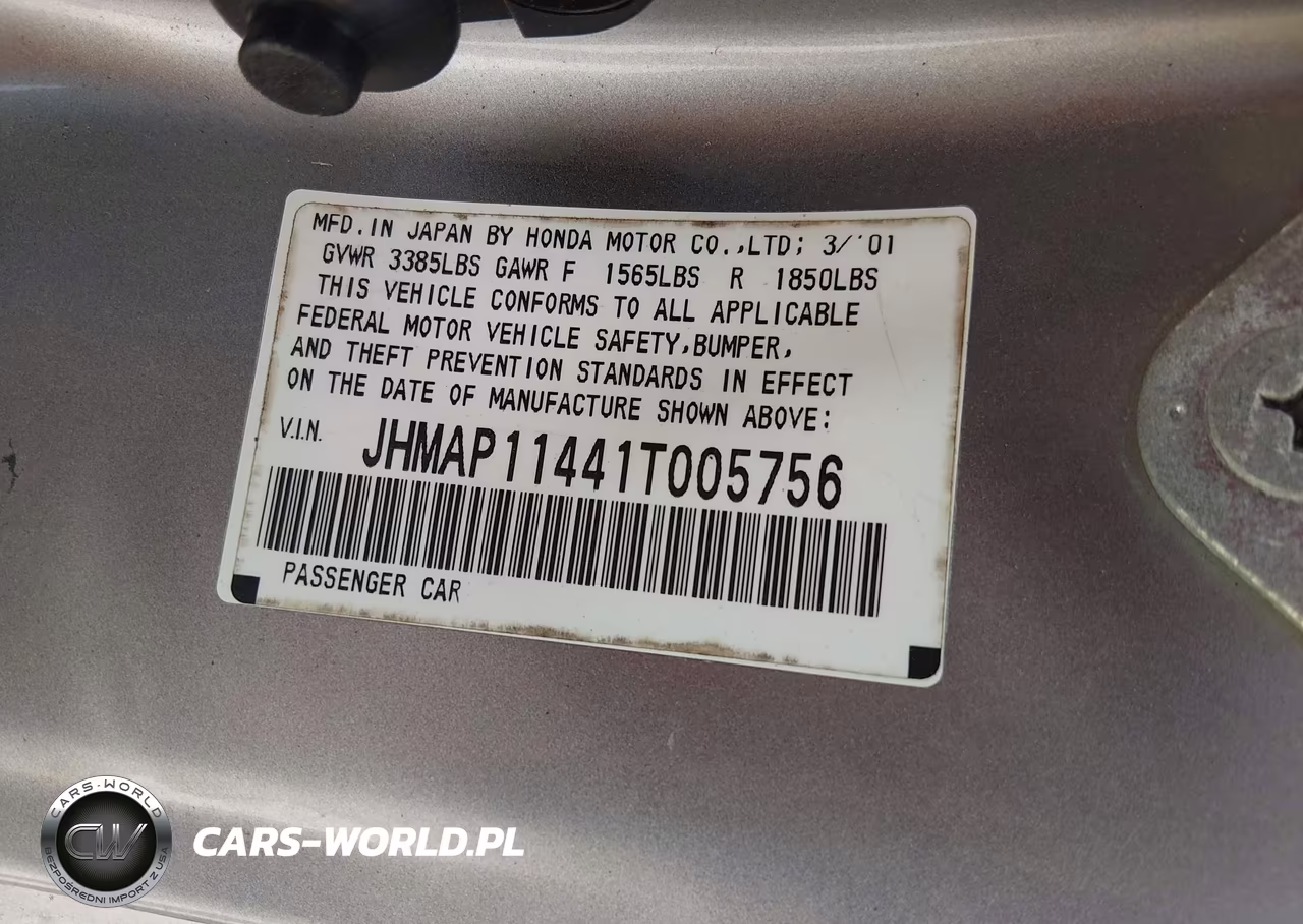 2001 Honda S2000 VIN:JHMAP11441T005756 - 9