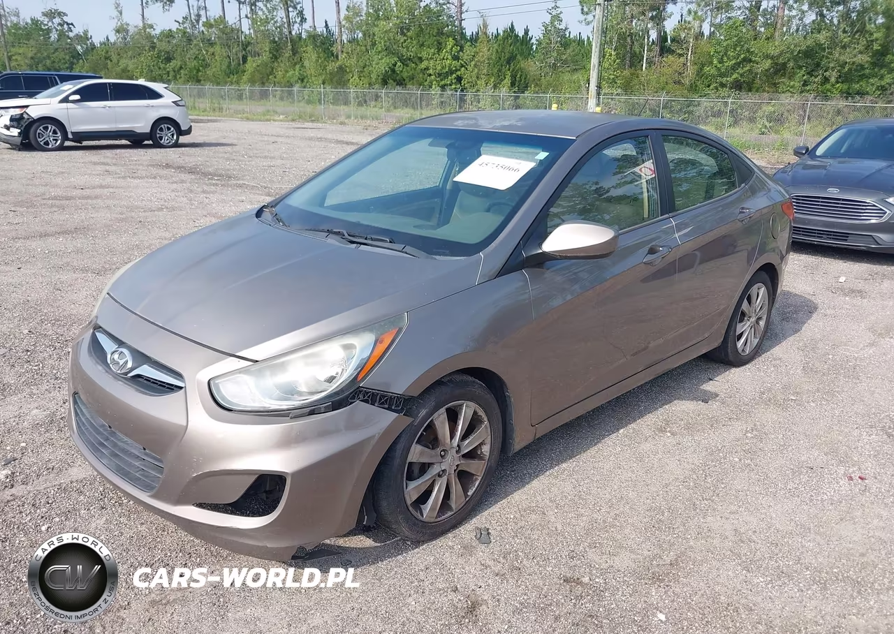 2012 Hyundai Accent Gls VIN:KMHCU4AE0CU196453 - 2