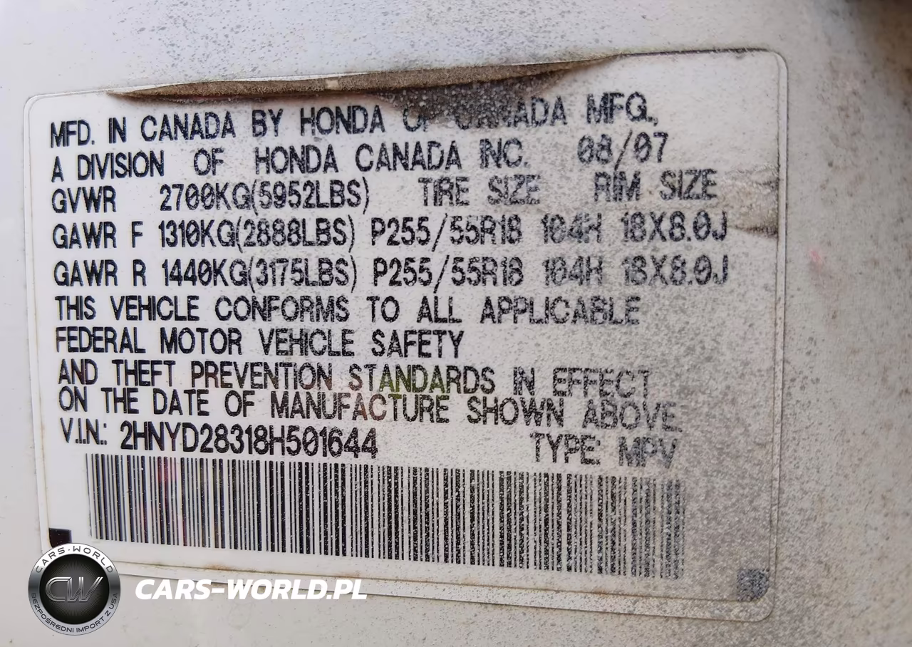 2008 Acura Mdx Technology Package VIN:2HNYD28318H501644 - 9