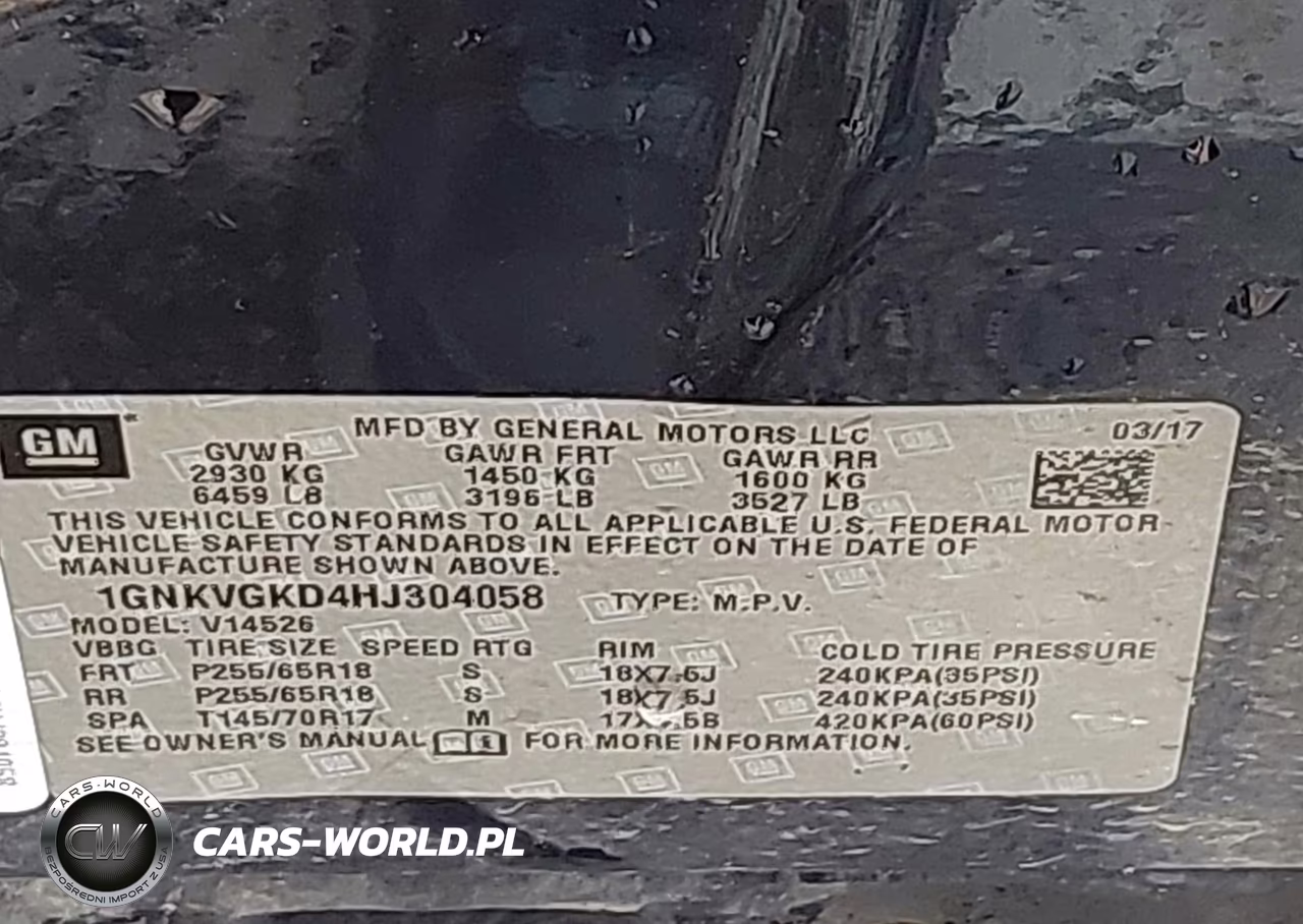 2017 Chevrolet Traverse Lt VIN:1GNKVGKD4HJ304058 - 9