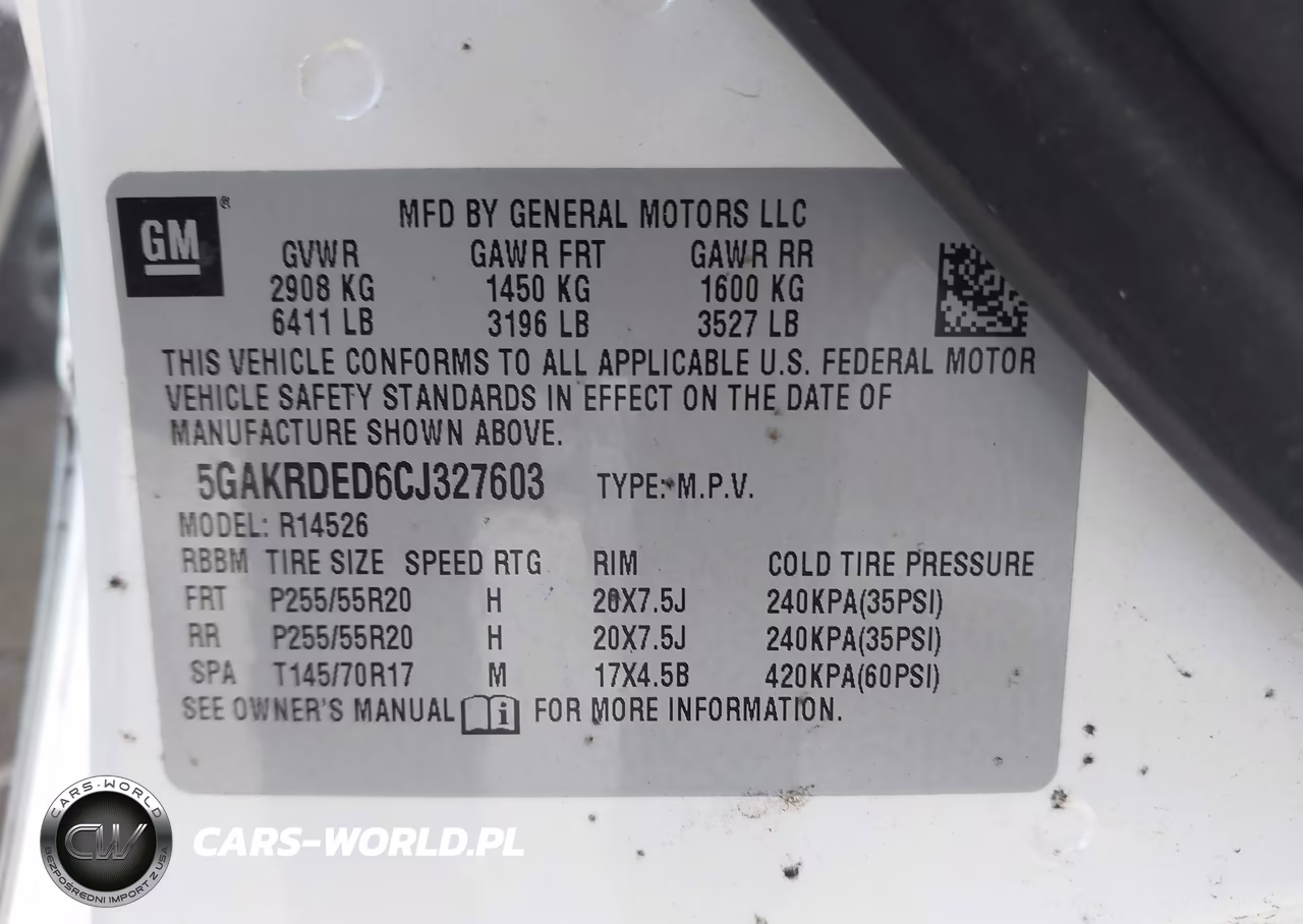2012 Buick Enclave Premium VIN:5GAKRDED6CJ327603 - 9
