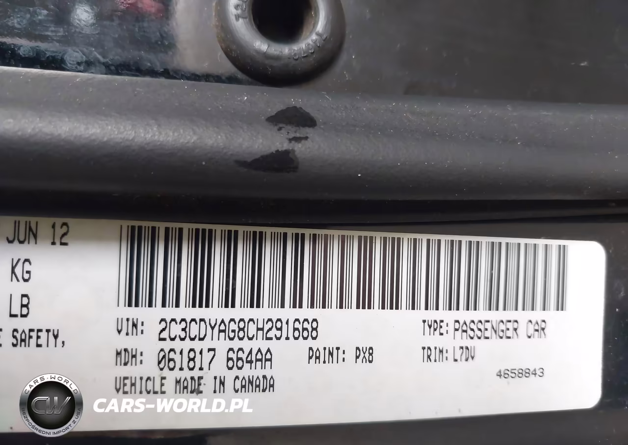 2012 Dodge Challenger Sxt VIN:2C3CDYAG8CH291668 - 9