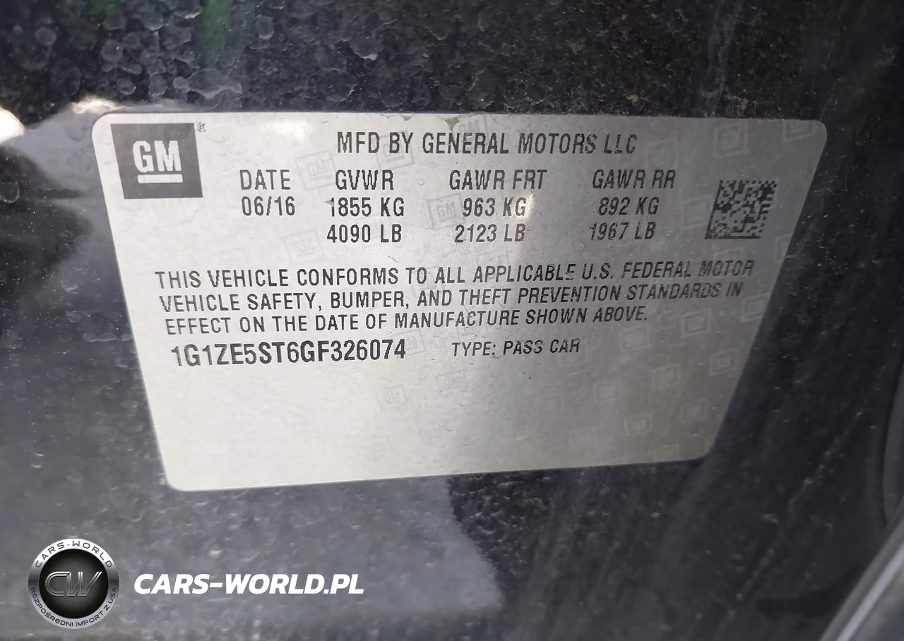 2016 Chevrolet Malibu 1Lt VIN:1G1ZE5ST6GF326074 - 9