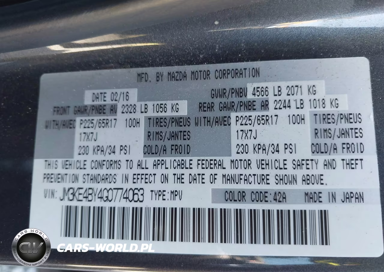 2016 Mazda Cx-5 Sport VIN:JM3KE4BY4G0774063 - 9