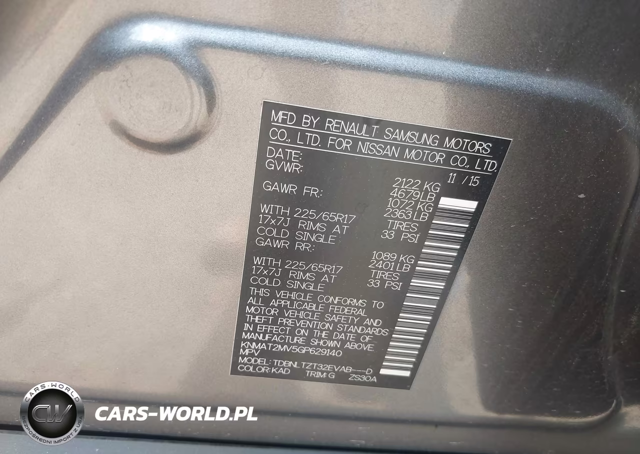 2016 Nissan Rogue Sv VIN:KNMAT2MV5GP629140 - 9
