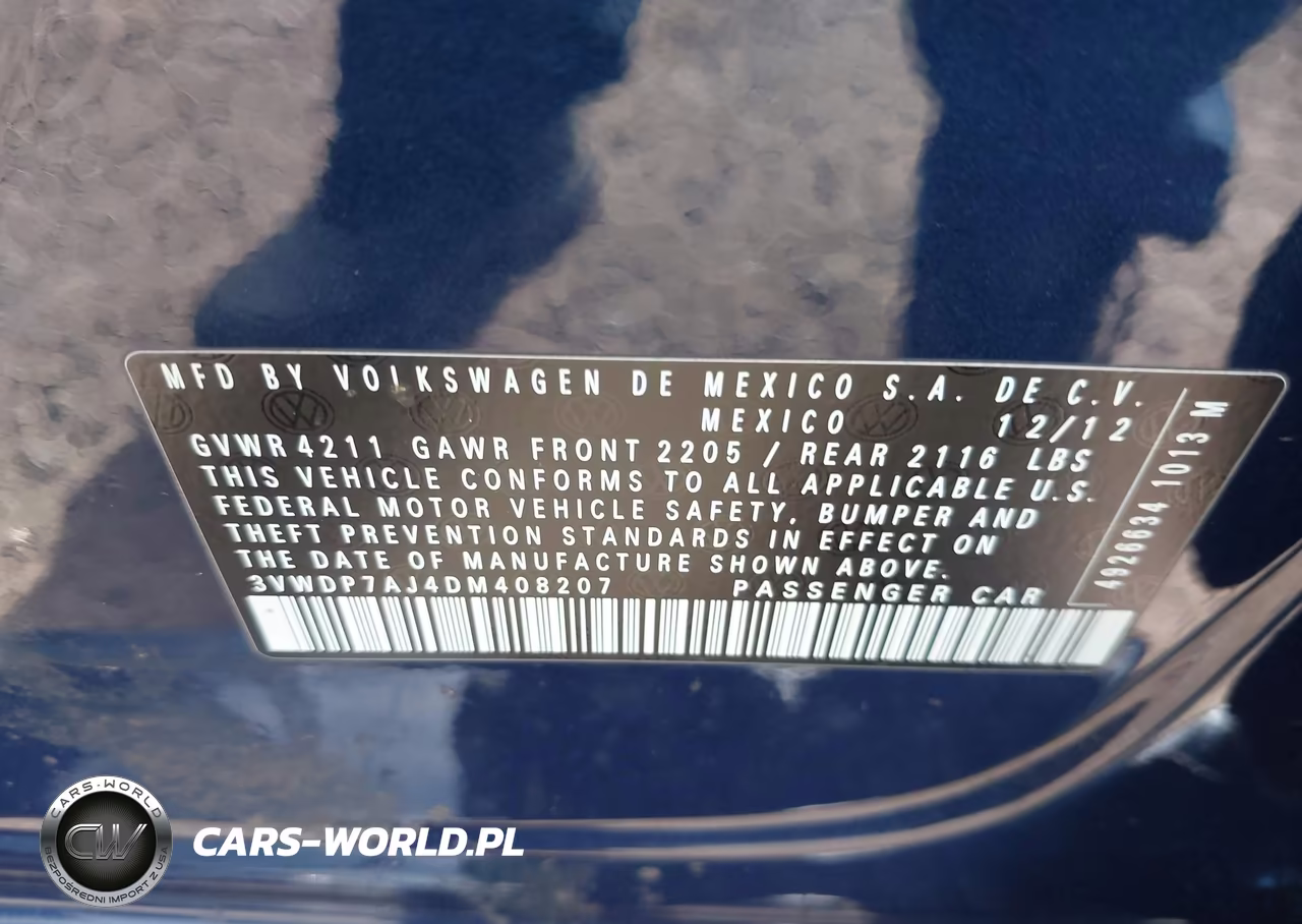 2013 Volkswagen Jetta 2.5L Se VIN:3VWDP7AJ4DM408207 - 9